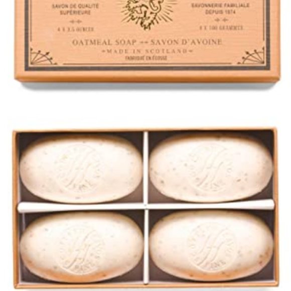 Scottish Fine Soaps Oatmeal Soap 4 X 100g each with Box Made in Scotland NIB - Picture 1 of 2